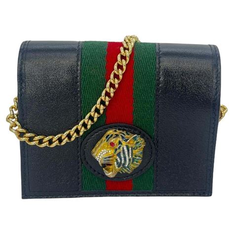 gucci rajah chain card case wallet|GUCCI Calfskin Web Rajah Chain Card Case Wallet White .